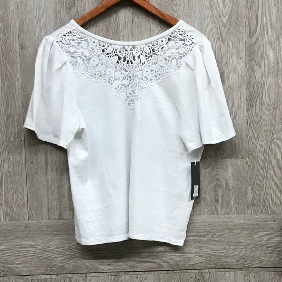 Nordstrom Signature Lace Detail Puff Sleeve BB280 - Picture 2 of 2